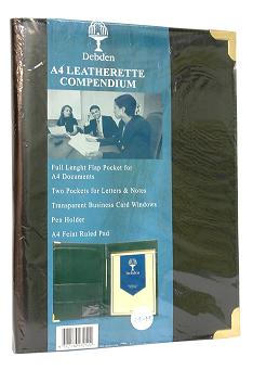 DEBDEN A4 LEATHERETTE COMPENDIUM